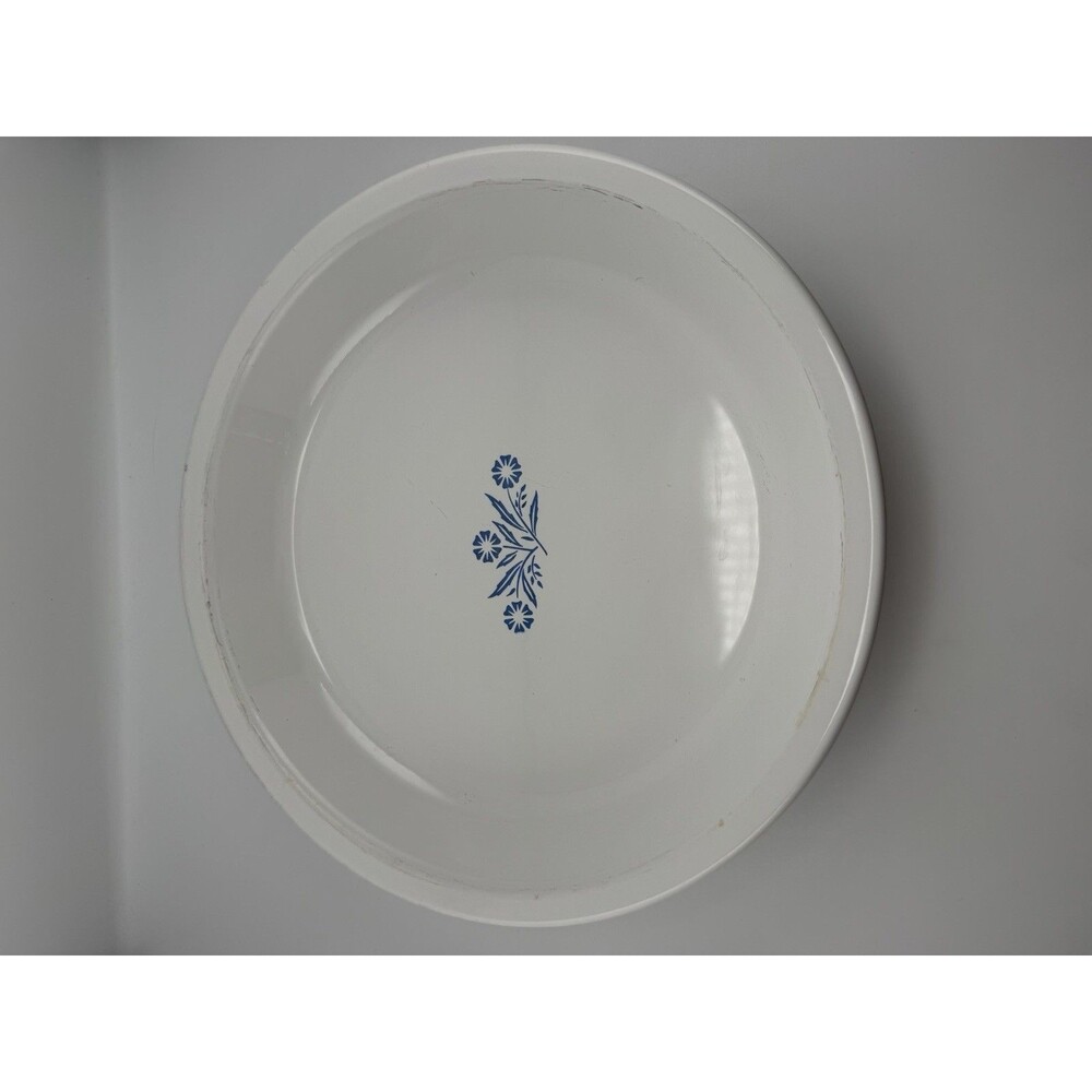 Vintage Corning Ware Blue Cornflower   9'' X 1 1/4" Pie Plate Dish P-309 1960s
